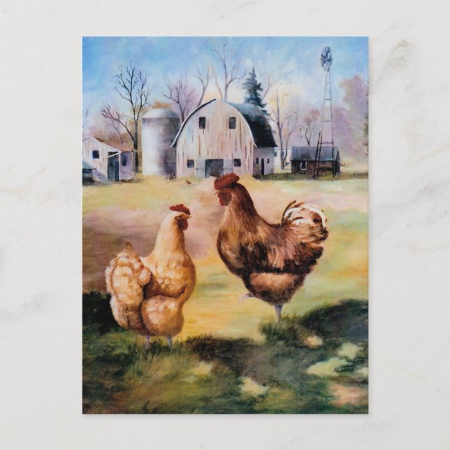 Sur la carte postale agricole (Devant)