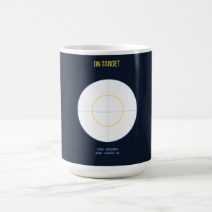 Sur la cible — Tasse à café maximaliste des années