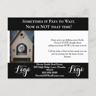 Sur la clôture Cartes postales immobilières Flyer