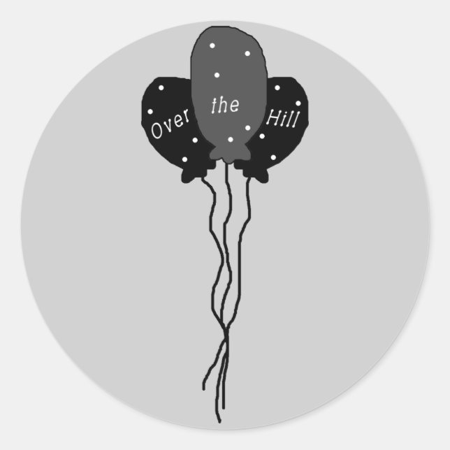 Sur la colline autocollants d'anniversaire (Devant)