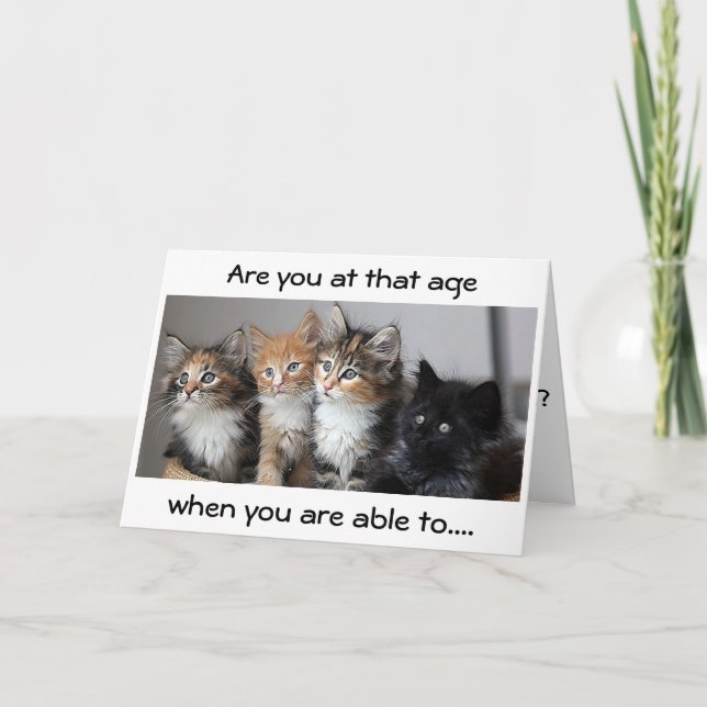 SUR LA COLLINE *HUMOUR MÉMOIRE* CARTE D'ANNIVERSAI (Devant)