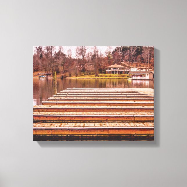 Sur la copie de toile de perspective de dock de (Recto)