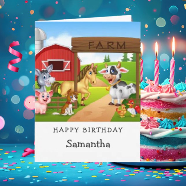 Sur la ferme 1er carte d'anniversaire (Moo-ve on over to get your hands on this fabulous card and make someone's day truly special!)