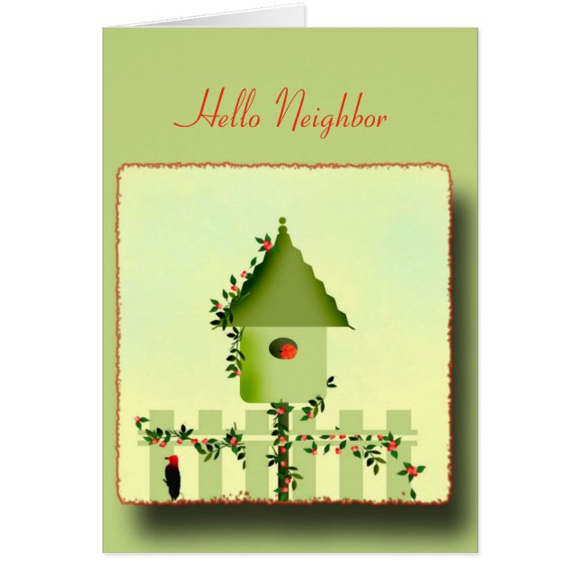 Sur la grille de salutation de la clôture des tick (Devant)