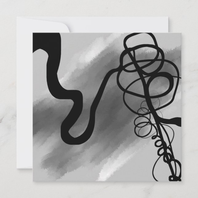Sur la grille : gris abstrait, noir et blanc (Devant)