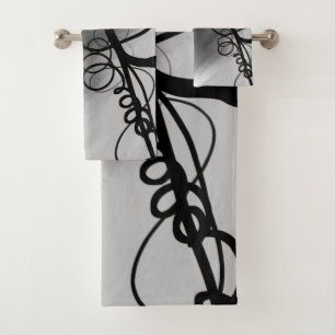 Sur la grille : gris Abstrait, noir et blanc