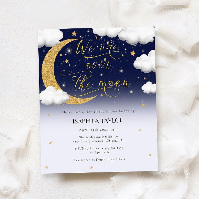 Sur la lune Baby shower neutre pour les femmes (Créateur téléchargé)