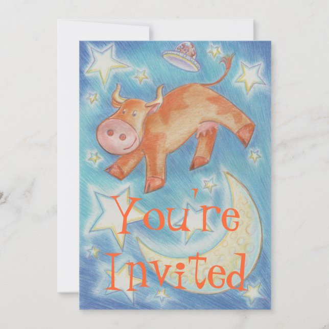 Sur la Lune Invitation 'Your'e Invited' (Devant)