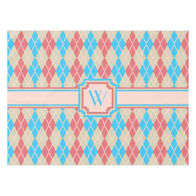 Sur la nappe du Jacquard de plage (Devant (Horizontal))