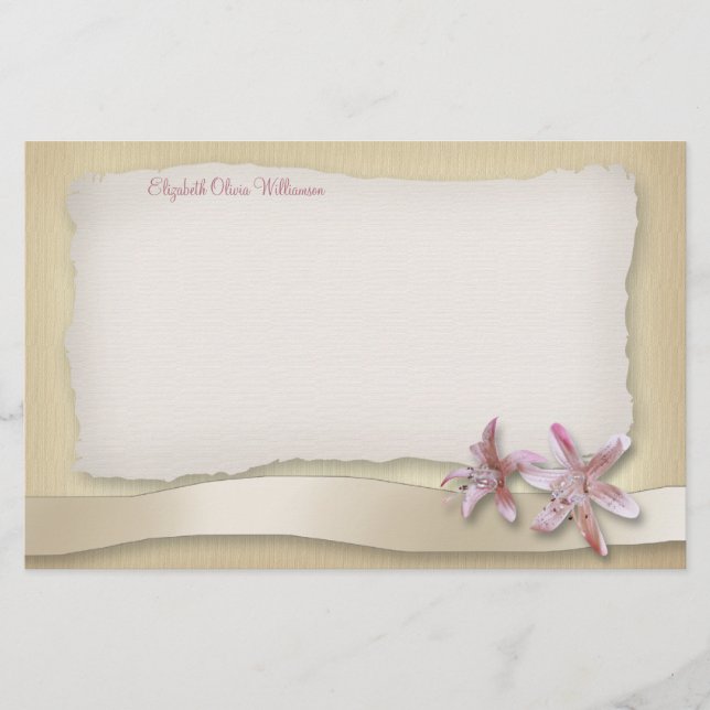 Sur la plage Mariage ~ papeterie horizontale (Devant)