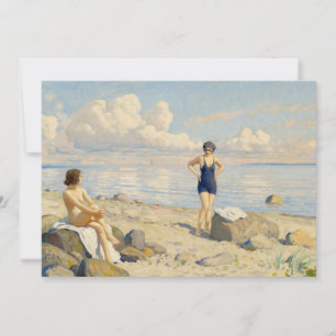 Sur la plage   Paul Fischer