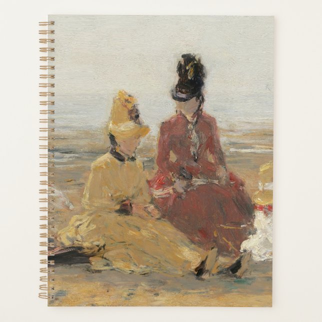 Sur la plage Trouville 1887 par Eugene Boudin (Devant)