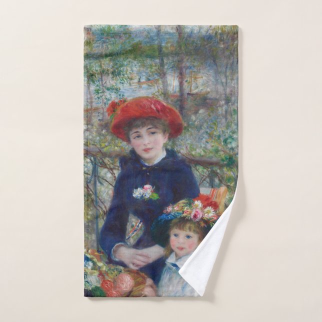 Sur la terrasse, portrait impressionniste, Renoir (Serviette à main)