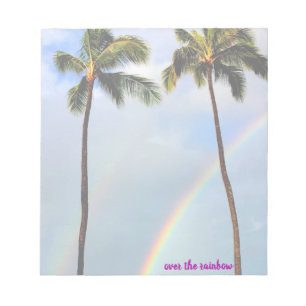 sur l'arc-en-ciel - bloc-notes