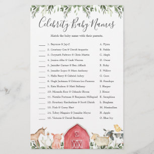 Sur Le Baby shower Agricole Celebrity Baby Names J