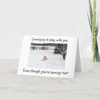 SUR LE BALL MÊME À LA CARTE "40" D'ANNIVERSAIRE