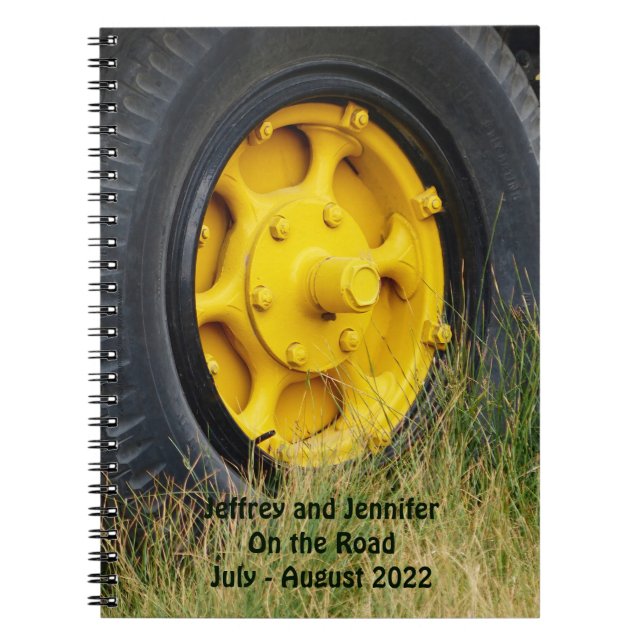 Sur le carnet de voyage routier Journal de voyage (Devant)