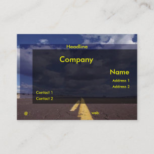 Sur le Carte de visite routier