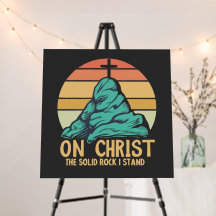 Sur le Christ le Rocher Solide je se tient