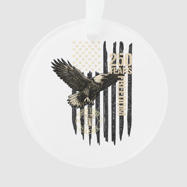 Sur le dos aigle et drapeau 250 ans 1776-2026 250e (devant)