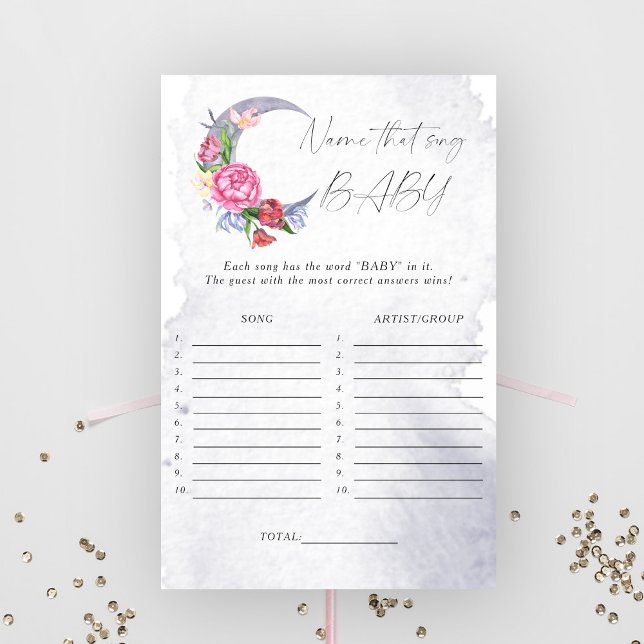 Sur le nom de la lune ce chanson jeu de baby showe (Créateur téléchargé)