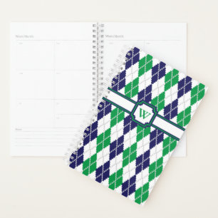 Sur le planificateur de Jacquard vert
