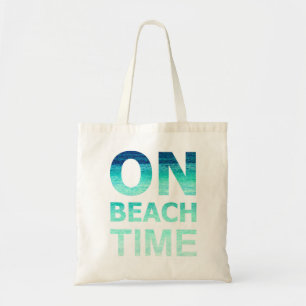 Sur le sac de typographie de temps de plage