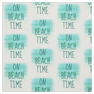Sur le tissu II de mot de temps de plage