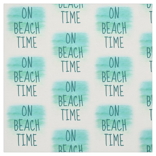 Sur le tissu II de mot de temps de plage (Échantillon)