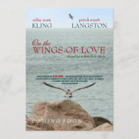 Sur les ailes de l'amour - faire-part de mariage