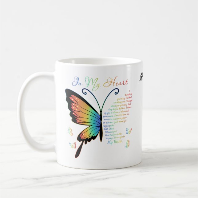 Sur ma coeur Mug (Gauche)