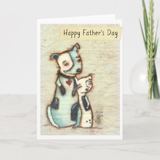 Sur mon côté - carte Fête des pères (Devant)