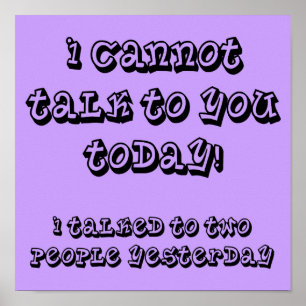 Sur Mon Introvert Limite Funny Poster Signe