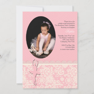 Sur ses orteils Ballet Photo Invitation