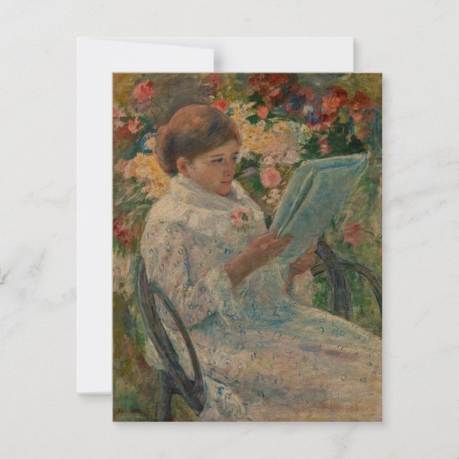 Sur un balcon par Mary Cassatt Flat Card (Devant)