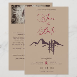 Sur un Mariage budgétaire le paysage des montagnes