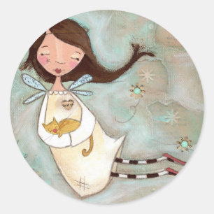 Sur une aile et un ronronnement - autocollants