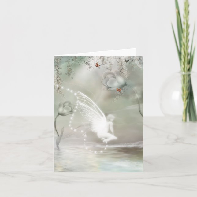 Sur une carte vierge de matin gris (Devant)