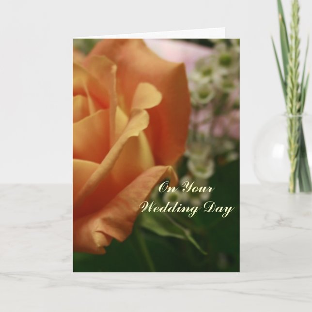 Sur votre carte de voeux du jour de mariage (Devant)
