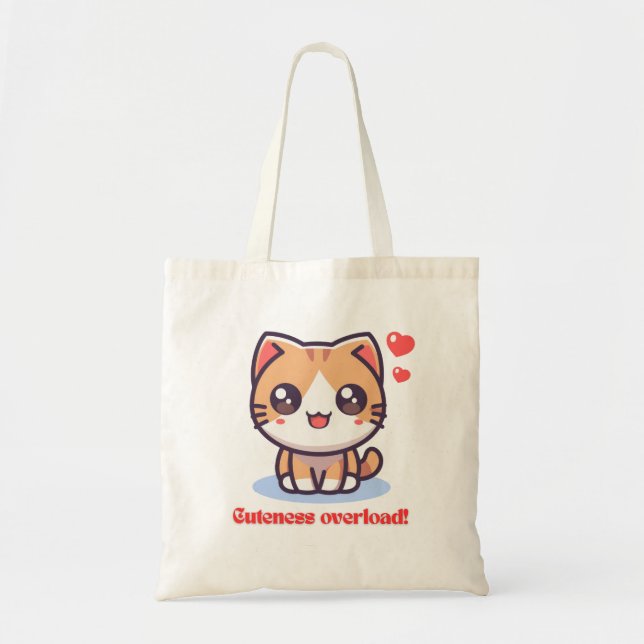 Surcharge de cuteness Sac fourre-tout de chats Kaw (Devant)