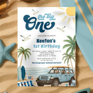 Surf 1er Anniversaire Invitation - The Big One