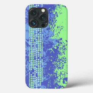 Surf abstrait bleu vert coque iphone