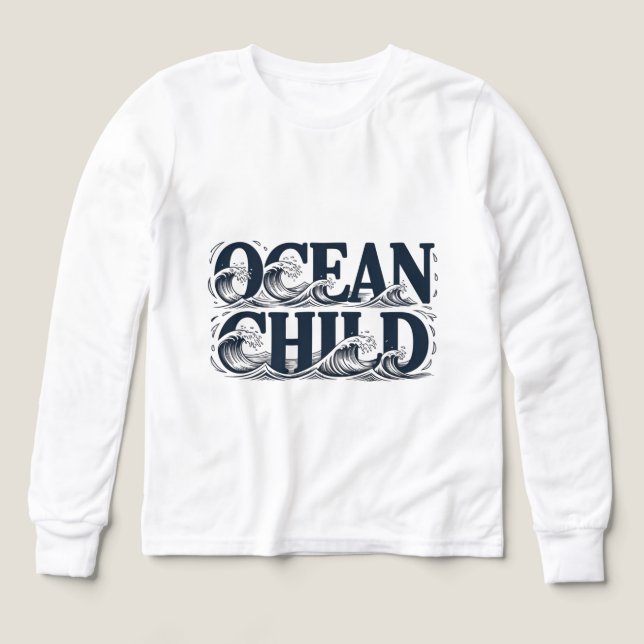 Surf Aesthetic Ocean Child Wave Graphic (Motif recto)