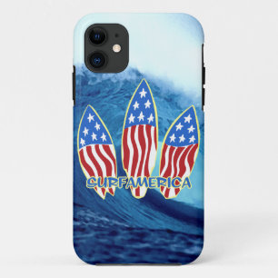 Surf America Surfboards Wave iPhone 5 Coque