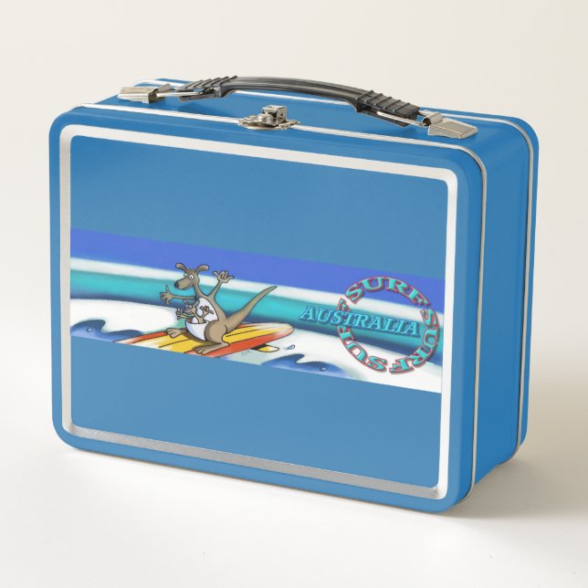 Surf Australie lunchbox bleu (Devant)