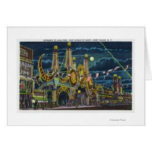 Surf Avenue Vue sur Luna Park Entrée à