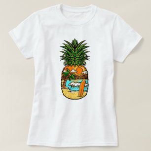 Surf Beach Ananas T-Shirt