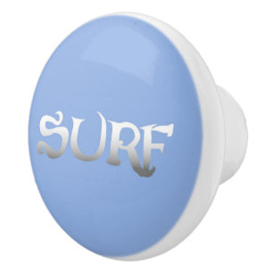 Surf bleu ceramique bouton