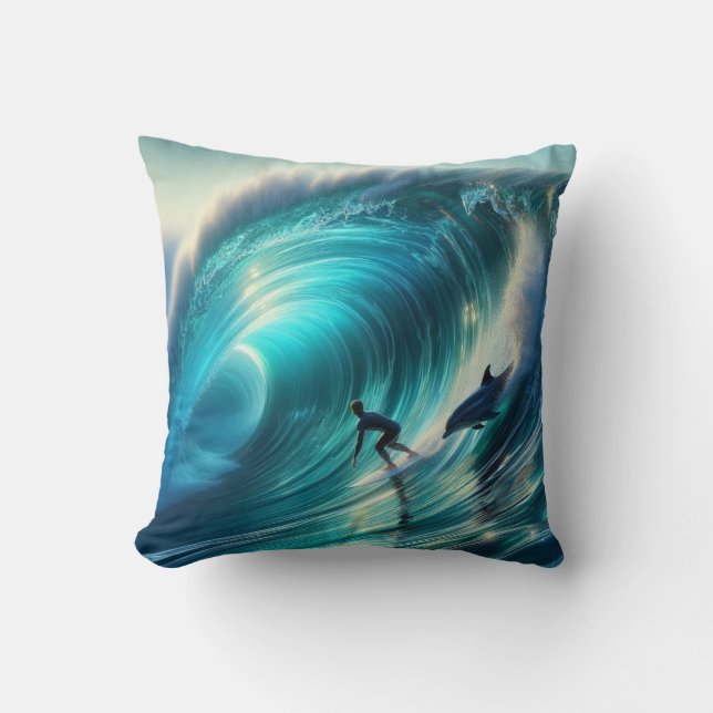 Surf Buddies Coussin 2 côtés différents (Recto)