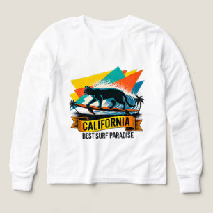Surf de chat d'été - Filles Rétro Californie